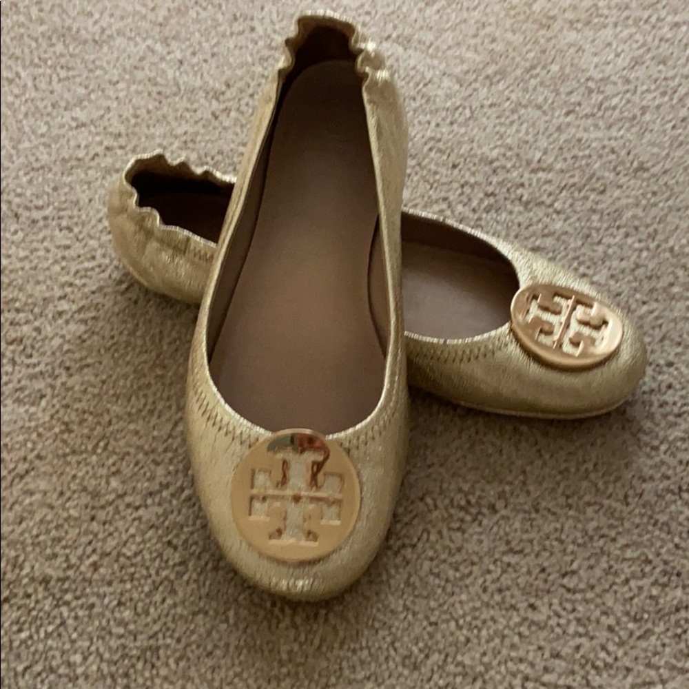 Tory Burch Minnie Travel Leather Ballet Flat